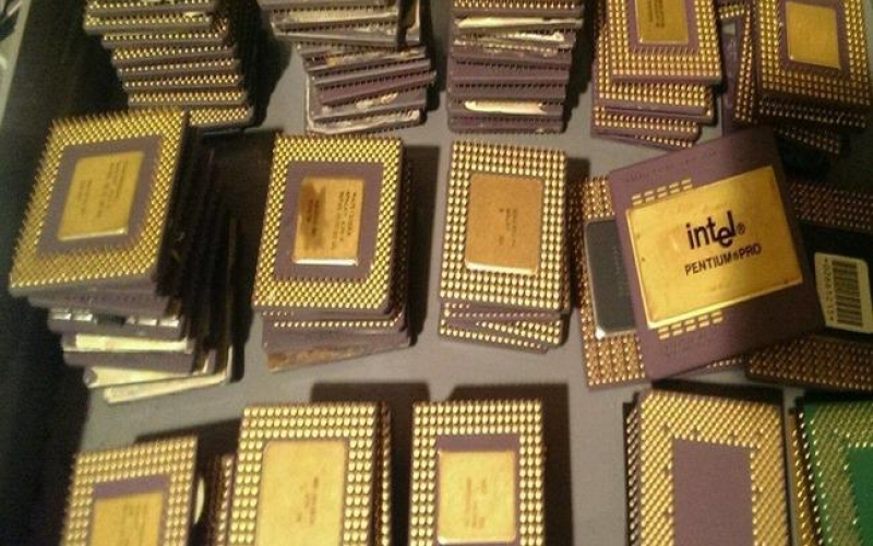 Ceramic Cpu Gold Intel Processor Recovery scrap