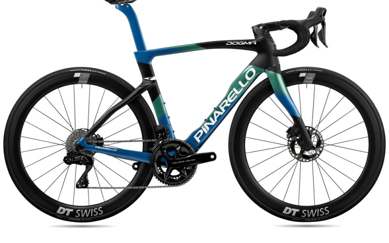 2024 Pinarello Dura Ace Di2 - Nebula Green Blue Road Bike (M3BIKESHOP)