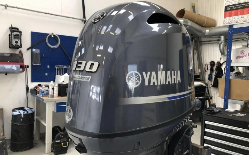 Slightly Used Yamaha 130HP 4-Stroke Outboard Motor Engine