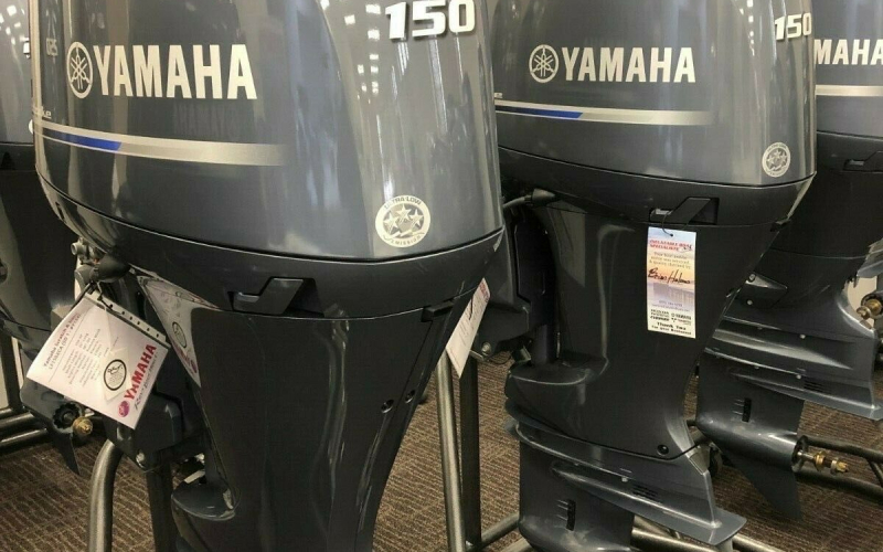 Slightly Used Yamaha 150HP 4-Stroke Outboard Motor Engine