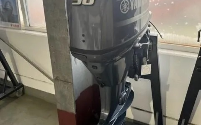 Slightly Used Yamaha 50HP 4-Stroke Outboard Motor Engine